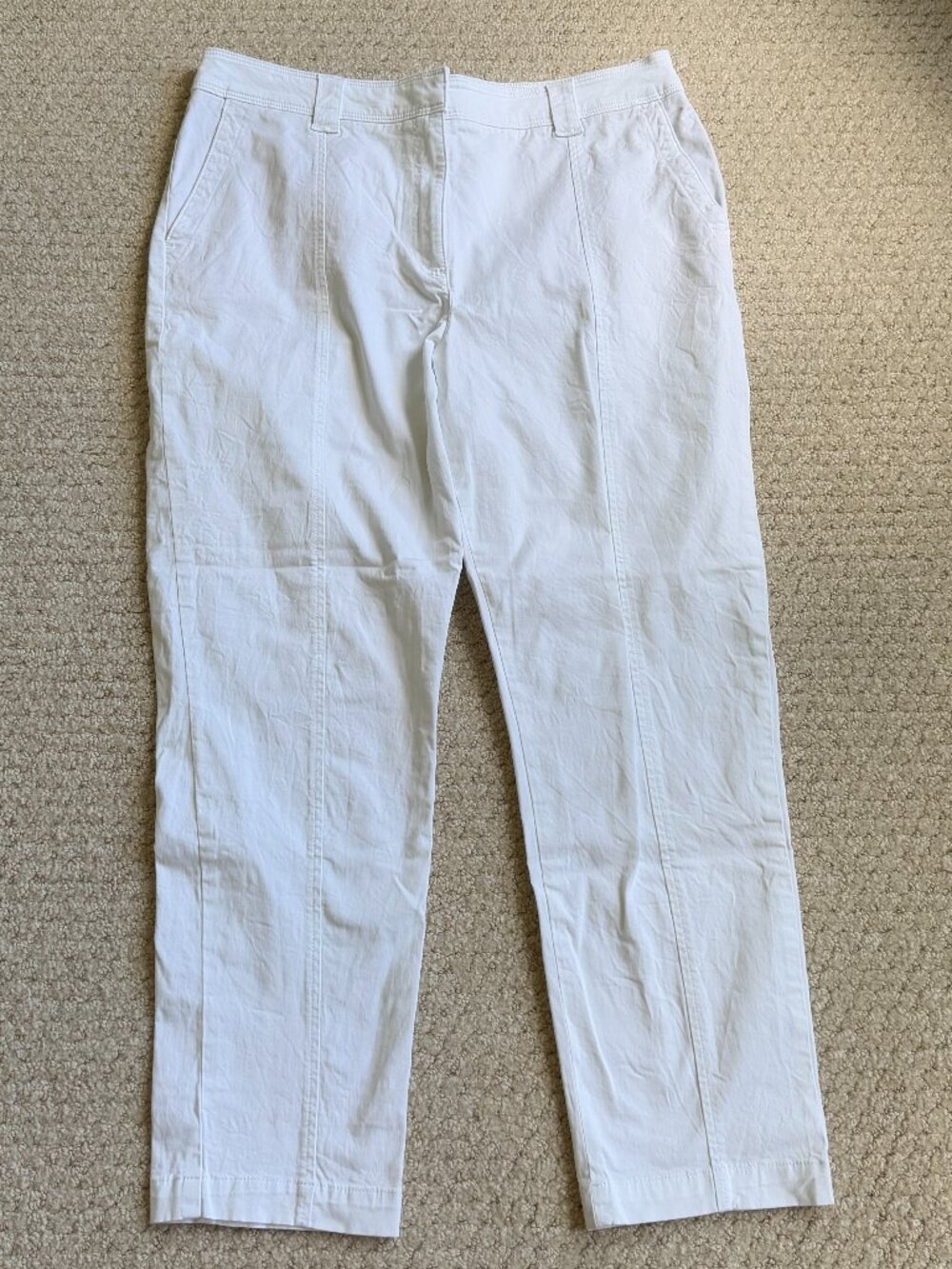 Talbots Tie Waist Ankle Chino Pants -- Size 12
